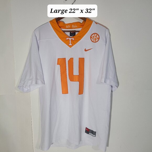 Nike Other - Nike Team Tennessee Vols Eric Berry #14 White Embroidered Large Jersey EUC